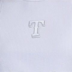 Light Blue Texas Rangers Starter Women's Pastels Ribbed Tank Top