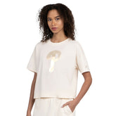 Cream Philadelphia Phillies Starter Women's Pastels Boxy Cropped T-Shirt