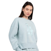 Mint Los Angeles Dodgers Starter Women's Pastels Boxy Fleece Sweatshirt