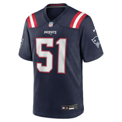 Jack Gibbens Team Game Jersey - New England Patriots Jerseys