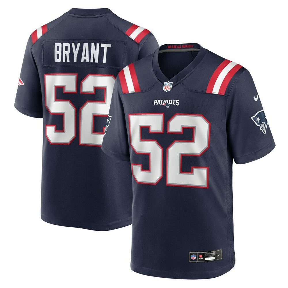 Marcus Bryant Team Game Jersey - New England Patriots Jerseys
