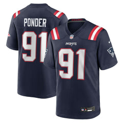 Elijah Ponder Team Game Jersey - New England Patriots Jerseys