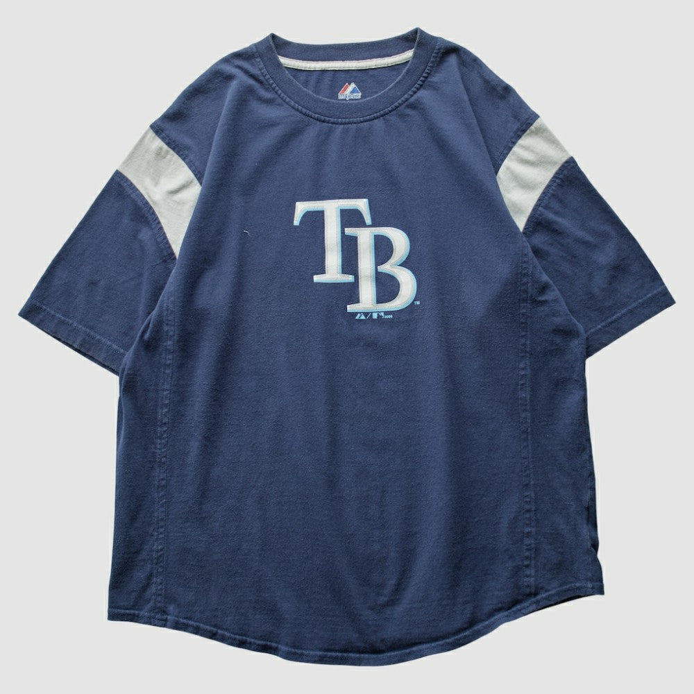Navy Tampa Bay Rays Majestic 2009 T-Shirt