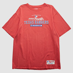 Red Texas Rangers Majestic 2010 T-Shirt
