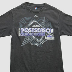 Black Colorado Rockies Majestic 2009 T-Shirt