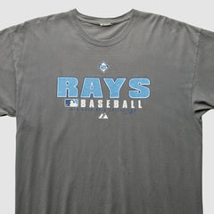 Gray Tampa Bay Rays Majestic 2000s T-Shirt