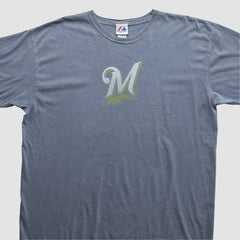 Blue Milwaukee Brewers Majestic 2000s T-Shirt