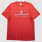 Red St. Louis Cardinals Logo 7 90s T-Shirt