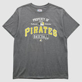 Gray Pittsburgh Pirates Majestic 2000s T-Shirt