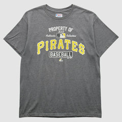 Gray Pittsburgh Pirates Majestic 2000s T-Shirt