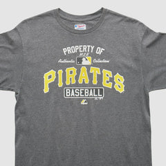Gray Pittsburgh Pirates Majestic 2000s T-Shirt