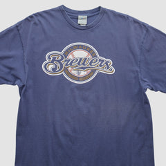 Navy Milwaukee Brewers 2000s T-Shirt