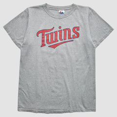 Gray Minnesota Twins Majestic 2000s T-Shirt