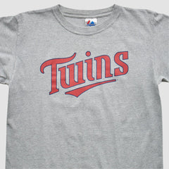 Gray Minnesota Twins Majestic 2000s T-Shirt