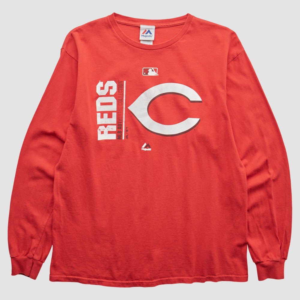 Red Cincinnati Reds Majestic 2000s T-Shirt