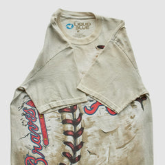 Beige Atlanta Braves Liquid Blue 2014 T-Shirt