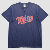 Navy Minnesota Twins Majestic 2000s T-Shirt