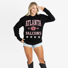 Gameday Couture Women's Oversized Everyday Star Long Sleeve T-Shirt - Atlanta Falcons T-shirts