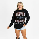 Gameday Couture Women's Oversized Everyday Star Long Sleeve T-Shirt - Denver Broncos T-shirts