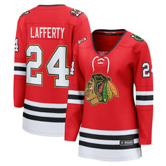 NHL Sam Lafferty Chicago Blackhawks Fanatics Women's Centennial Breakaway Player Jersey