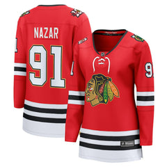 NHL Frank Nazar Chicago Blackhawks Fanatics Women's Centennial Breakaway Player Jersey