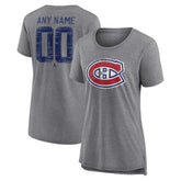 NHL Montreal Canadiens Women's Heritage Custom Tri-Blend T-Shirt