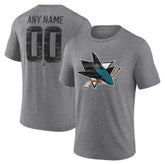 NHL San Jose Sharks Heritage Custom Tri-Blend T-Shirt