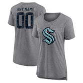 NHL Seattle Kraken Women's Heritage Custom Tri-Blend T-Shirt