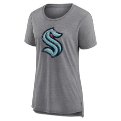 NHL Seattle Kraken Women's Heritage Custom Tri-Blend T-Shirt