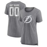 NHL Tampa Bay Lightning Women's Heritage Custom Tri-Blend T-Shirt