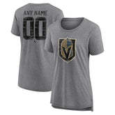 NHL Vegas Golden Knights Women's Heritage Custom Tri-Blend T-Shirt