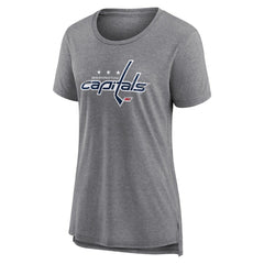 NHL Washington Capitals Women's Heritage Custom Tri-Blend T-Shirt