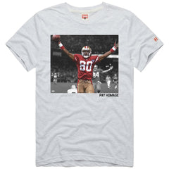 Jerry Rice Homage Unisex Pay Homage Tri-Blend T-Shirt - San Francisco 49ers T-shirts
