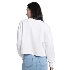 White Colorado Rockies G-III 4Her by Carl Banks Women's Bleachers Cropped Pullover Sweatshirt