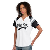 White Chicago White Sox Starter Women's Game On Notch Neck T-Shirt