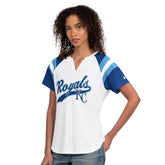 White Kansas City Royals Starter Women's Game On Notch Neck T-Shirt