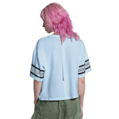 Light Blue Texas Rangers Starter Women's Cropped Hurry Up Offense T-Shirt
