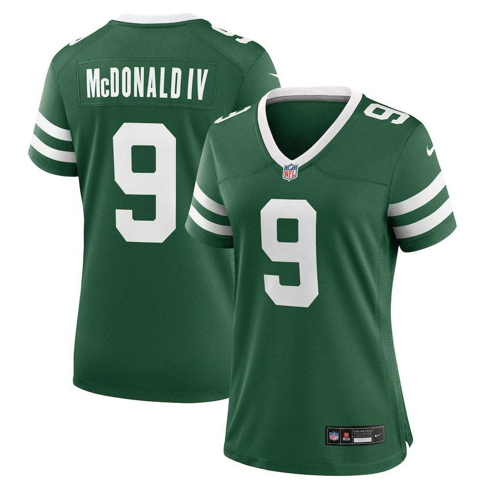 Will McDonald IV Women's Team Game Jersey - New York Jets Jerseys