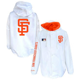 White San Francisco Giants Mitchell & Ness Big & Tall Full-Snap Hooded Jacket
