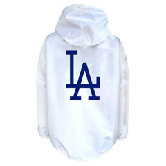 White Los Angeles Dodgers Mitchell & Ness Big & Tall Full-Snap Hooded Jacket