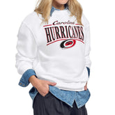 NHL Carolina Hurricanes Starter Women's Arch Stripe Fleece Sweatshirt