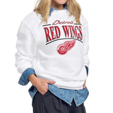 NHL Detroit Red Wings Starter Women's Arch Stripe Fleece Sweatshirt