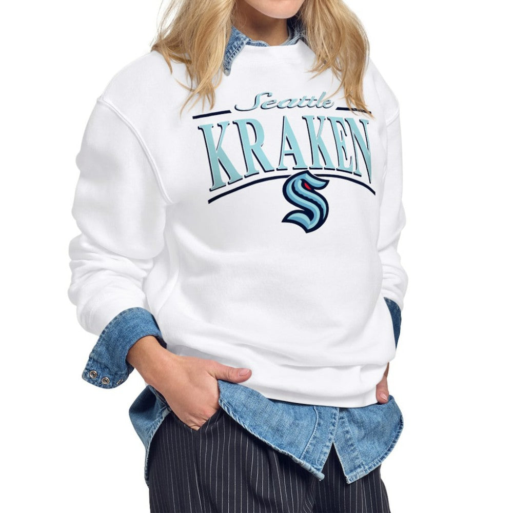 NHL Seattle Kraken Starter Women's Arch Stripe Fleece Sweatshirt