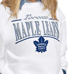 NHL Toronto Maple Leafs Starter Women's Arch Stripe Fleece Sweatshirt