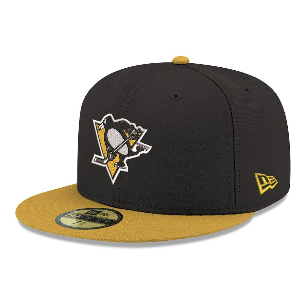 NHL Pittsburgh Penguins New Era Core Logo Two-Tone 59FIFTY Fitted Hat