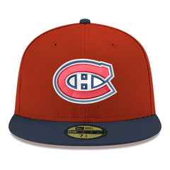 NHL Montreal Canadiens New Era Core Logo Two-Tone 59FIFTY Fitted Hat