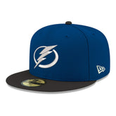 NHL Tampa Bay Lightning New Era Core Logo Two-Tone 59FIFTY Fitted Hat