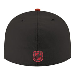 NHL Carolina Hurricanes New Era Core Logo Two-Tone 59FIFTY Fitted Hat