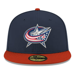 NHL Columbus Blue Jackets New Era Core Logo Two-Tone 59FIFTY Fitted Hat
