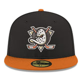 NHL Anaheim Ducks New Era Core Logo Two-Tone 59FIFTY Fitted Hat